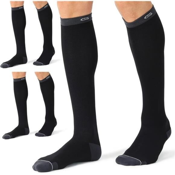 3 Pairs Compression Socks for Men and Women 20-30mmHg Running - Picture 1 of 7